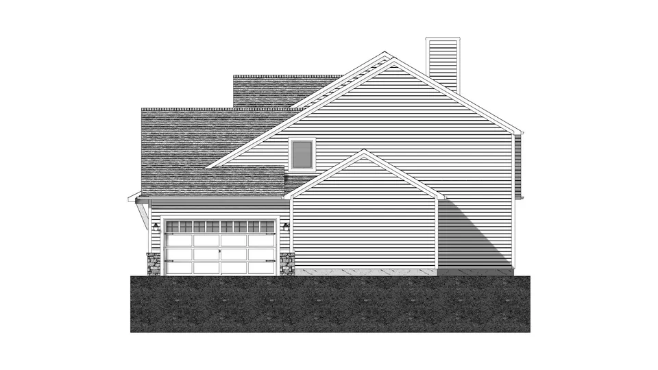 The Cascade house plan, exterior view 2